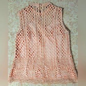 Dolce Cabo Short sleeve lace top large